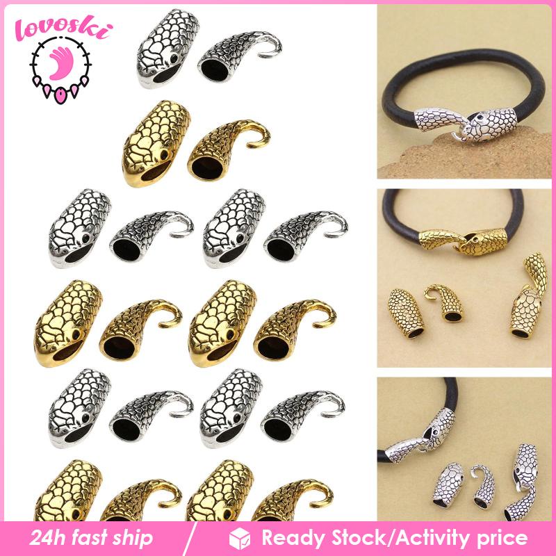 Set 10 Đầu Rắn Bện Vòng Tay DIY Thời Trang Cho Nữ