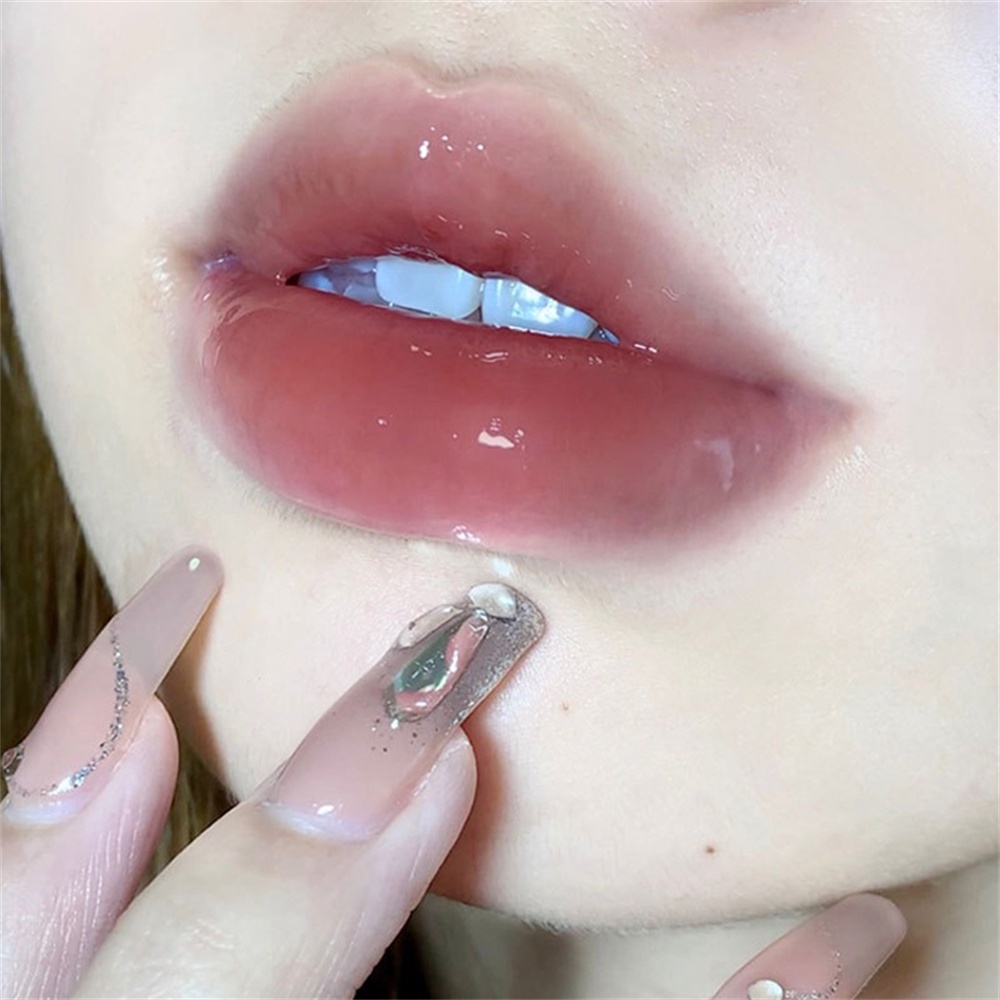 Son kem HERORANGE Dưỡng Ẩm Lâu Trôi Mềm Mượt Tạo Hiệu Ứng Gương Thiết Kế Hình Ly Trà Băng Độc Đáo