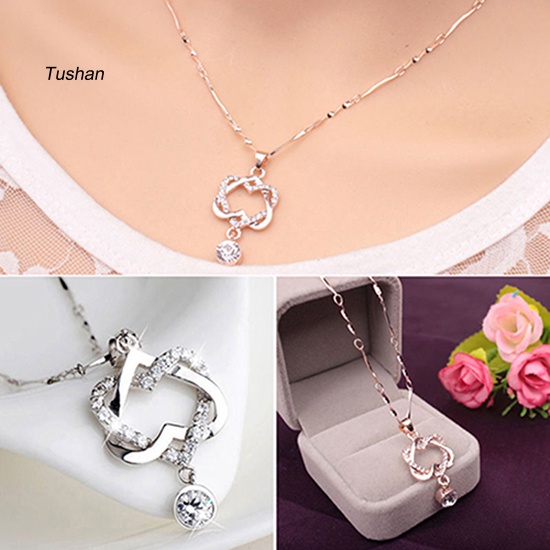 Vòng cổ Mặt Trái Tim Thời Trang Xinh Xắn Cho Nữ
