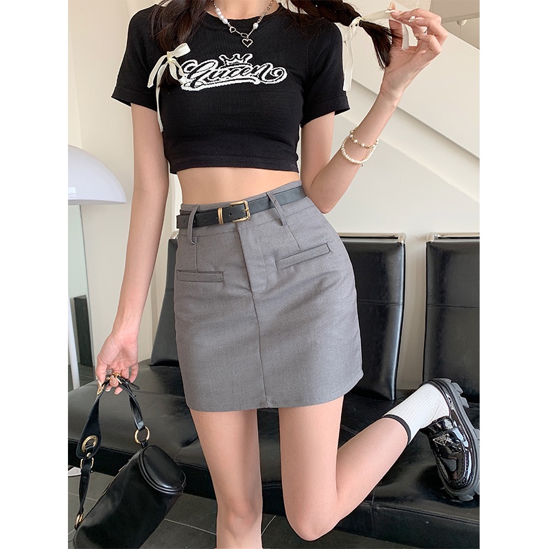 Chân Váy Chữ A Lưng Cao Thiết Kế Mới Thời Trang Mùa Hè Dành Cho Nữ