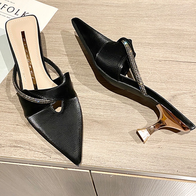 Sandal Cao Gót Mũi Nhọn Thiết Kế Mới Thời Trang Mùa Hè 2023 Dành Cho Nữ