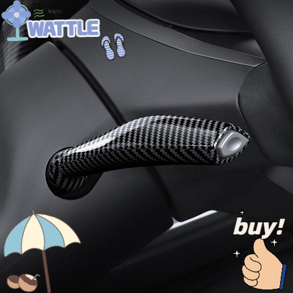 1 Cặp Vỏ Bảo Vệ Gậy Tự Động Bằng Sợi Carbon ABS Cho Xe Hơi