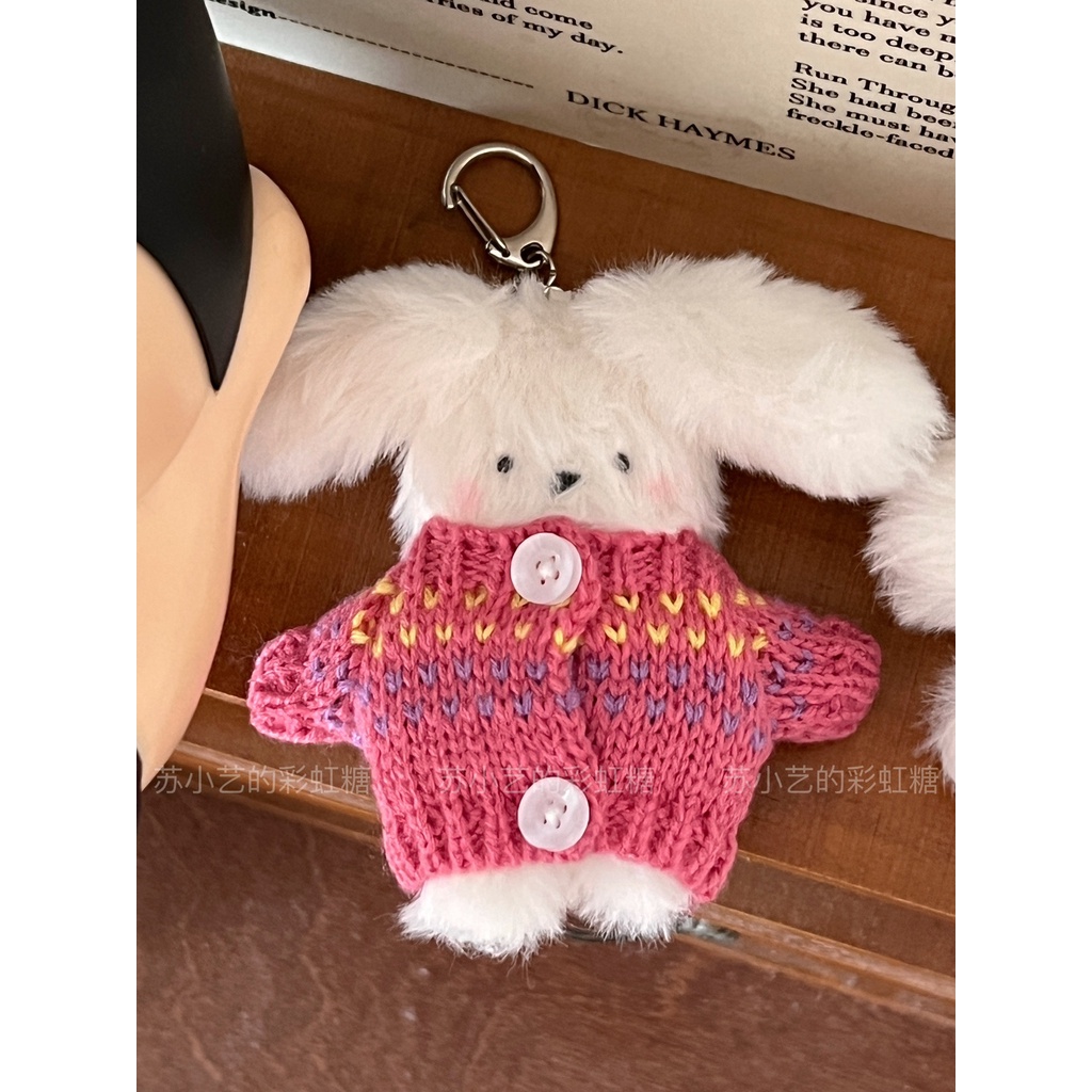 Móc Khóa Thỏ Nhồi Bông Dễ Thương