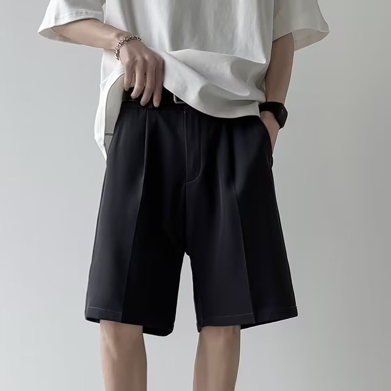 Quần Short Thể Thao Màu Đen Dáng Suông Năng Động Thời Trang Hè Cho Nam Phong Cách Hàn Quốc
