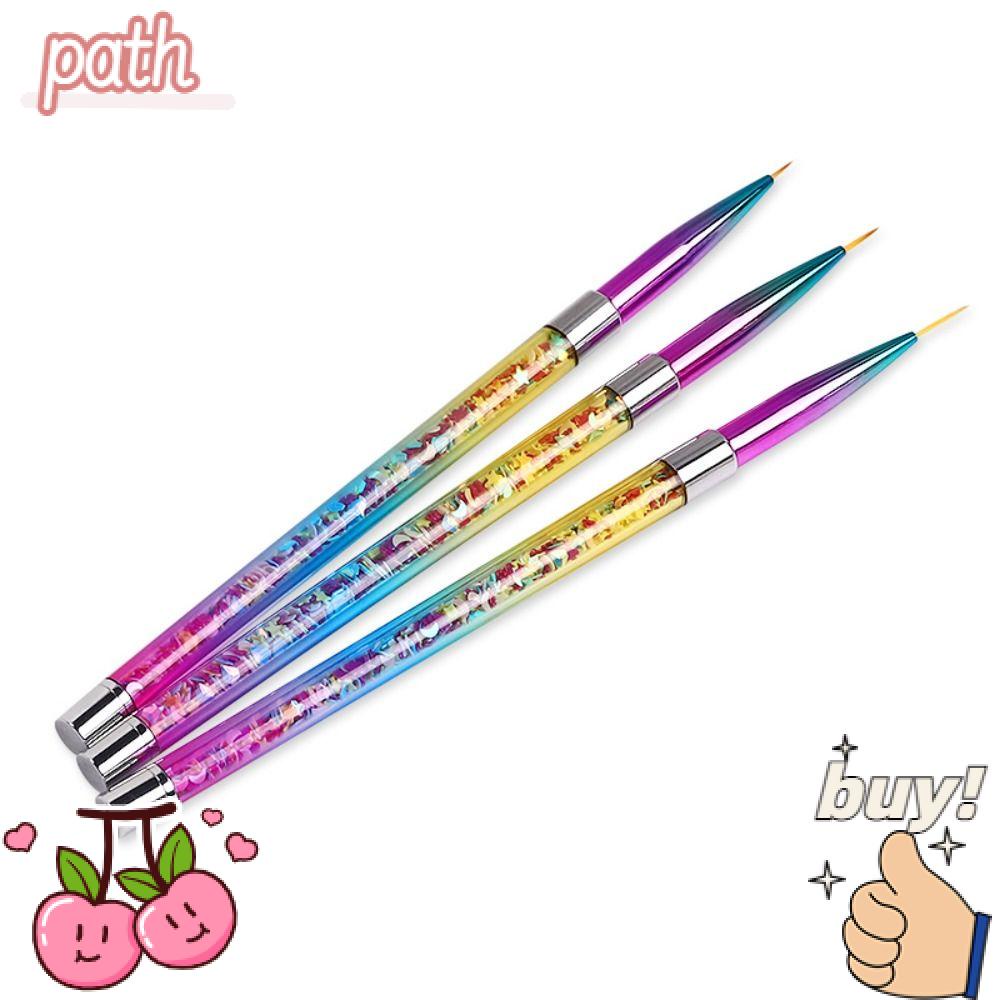 PATH Bộ 3 Cọ Vẽ Móng Tay Nghệ Thuật Thời Trang