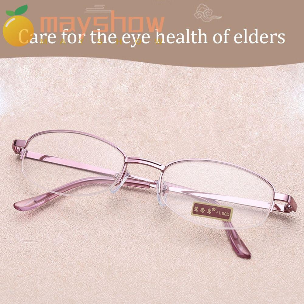 Kính Đọc Sách Nửa Gọng Cổ Điển Chống Mỏi Mắt Dành Cho Bạn Nữ