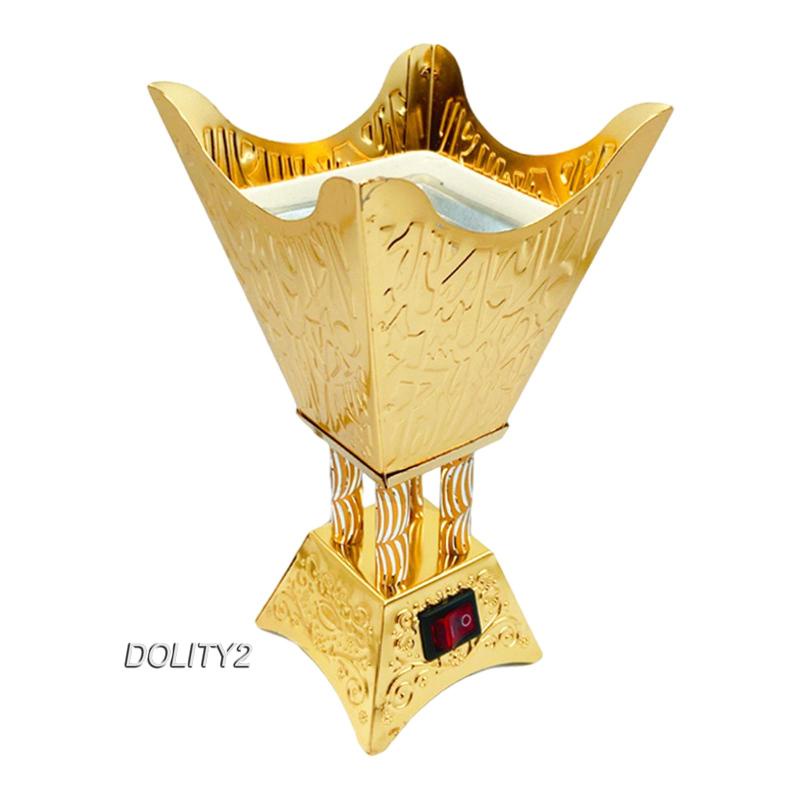 [Dolity2] Giá Đỡ Đốt Trầm Hương Điện Tử Bằng Kim Loại Kiểu Ả Rập Cho Nhà Ở
