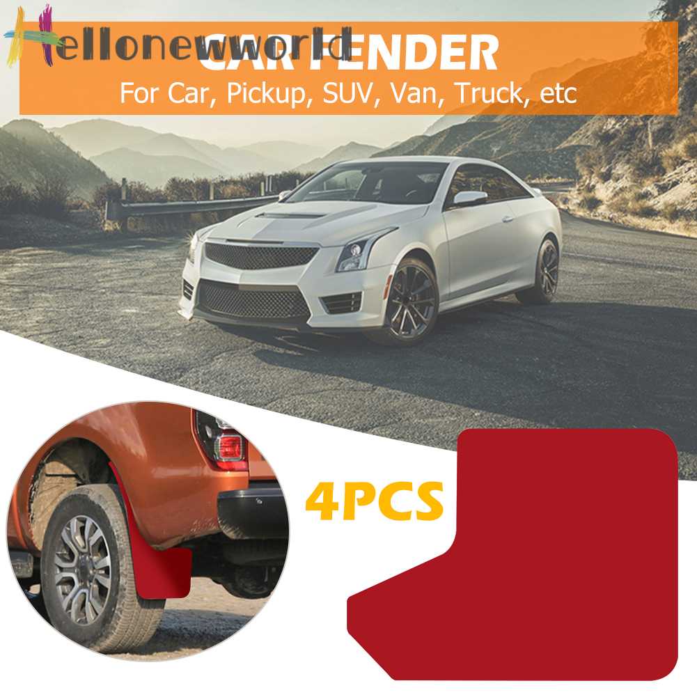 FENDER Set 4 Tấm Chắn Bùn Chuyên Dụng Cho Xe Hơi