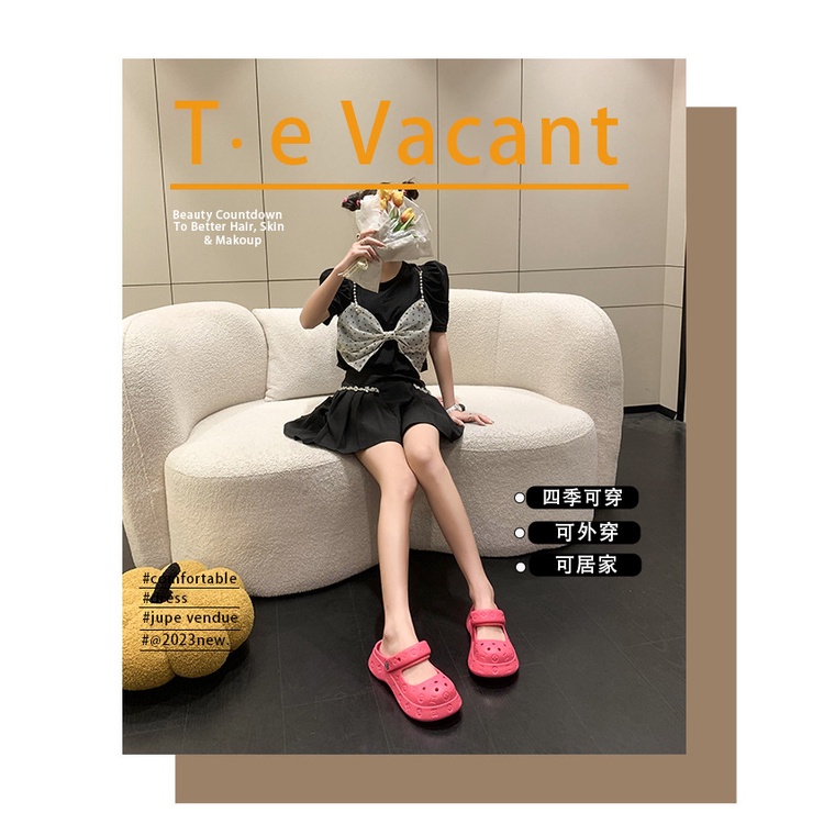 Giày Sandal Đế Dày Thời Trang Dành Cho Nữ