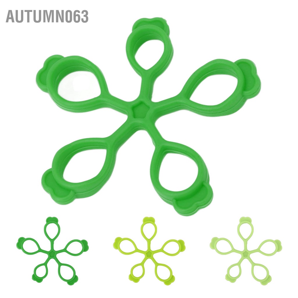 Autumn063 Miếng dán ngón tay silicon Hình hoa Springback Giải nén Tay cầm tăng cường cho văn phòng ngoài trời