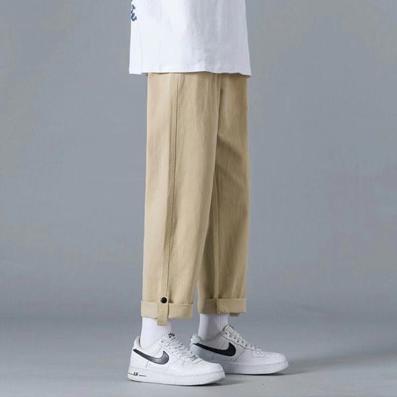 Quần Dài Mỏng Ống Rộng Phong Cách Đường Phố Nhật Bản Thời Trang Mùa Hè Hàng Mới Dành Cho Bạn Trai