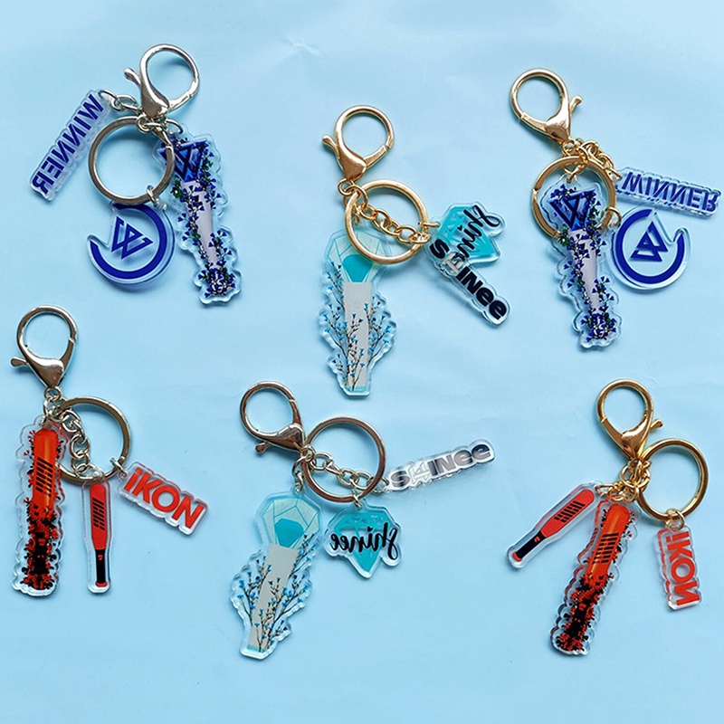 Set Móc Khóa Ba Món Hình Nhóm Nhạc IKON SHINEE WINNER