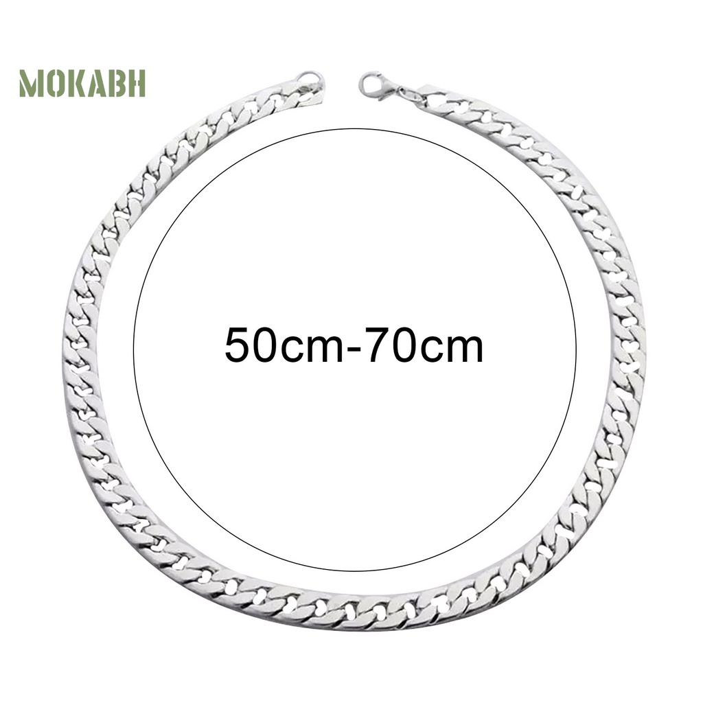 Vòng cổ Dạng Chuỗi Xoắn Bản Rộng Thời Trang Cho Nam