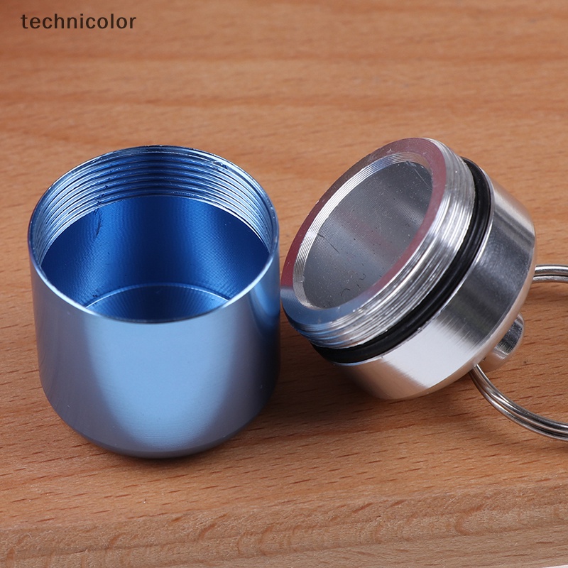 Hộp Đựng Thuốc Mini Bằng Hợp Kim Nhôm Chống Nước Có Móc Khóa TYG