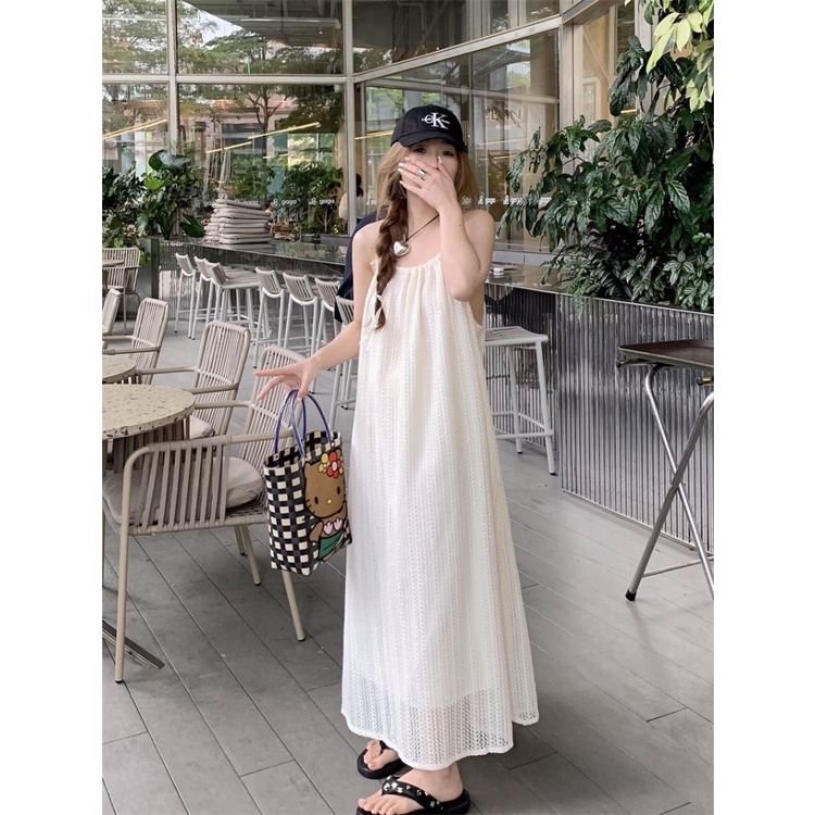 Đầm Dài Rộng Không Tay Thời Trang Mùa Hè Hàng Mới Dành Cho Bạn Nữ