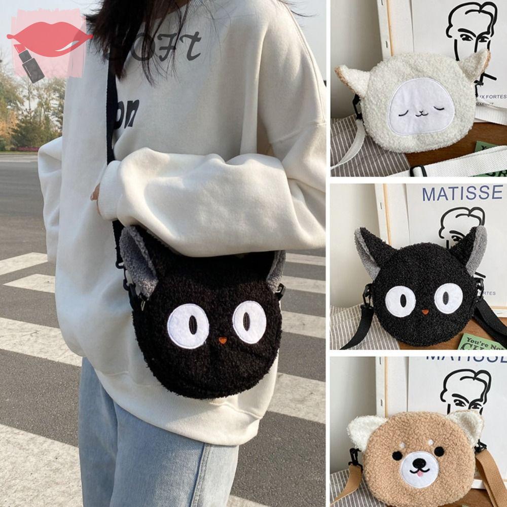 Túi Đeo Chéo Đựng Điện Thoại Bằng Lông Nhung Nhỏ Nhắn Xinh Xắn