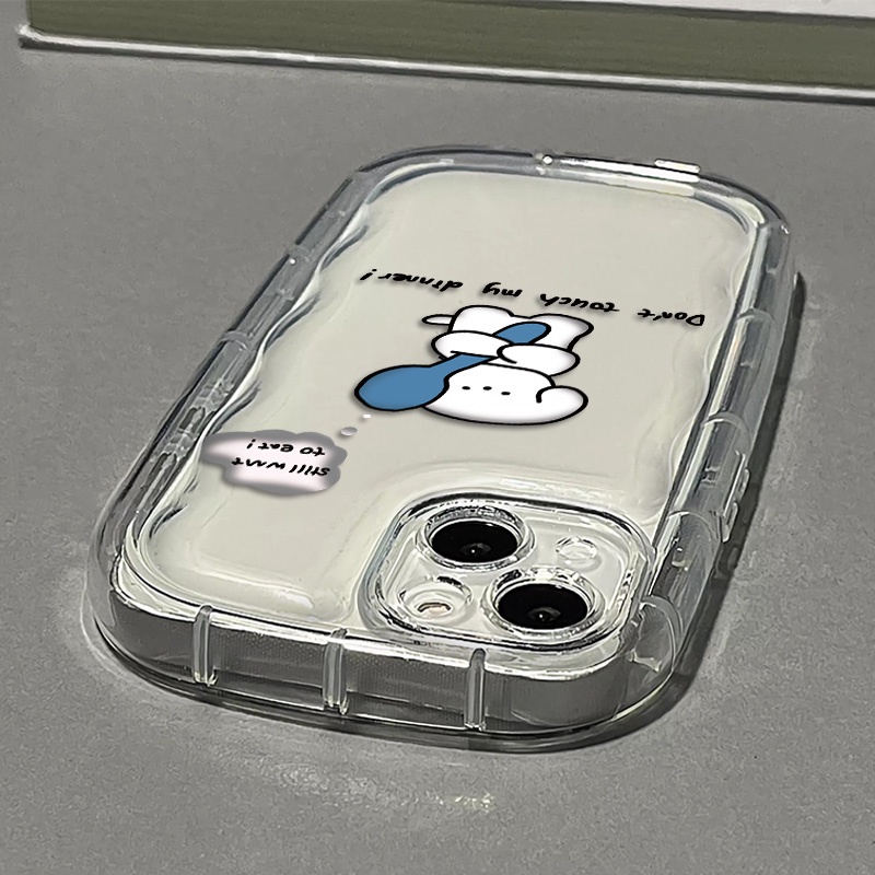 Ốp Điện Thoại Silicon TPU Mềm Trong Suốt Họa Tiết Chú Cún Dễ Thương Cho IPhone 14 13 12 11 Pro XS Max X XR 8 + 7 Plus