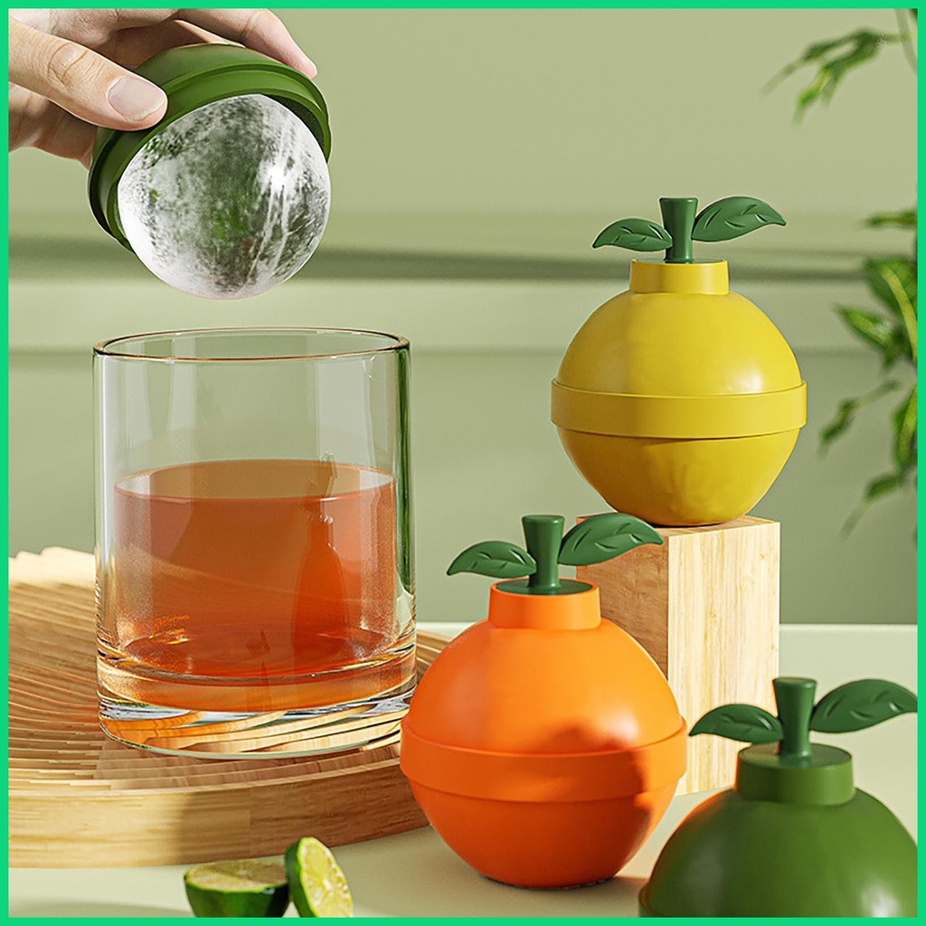 Khuôn Làm Đá Hình Cầu Bằng Silicone DIY Dễ Tháo Gỡ