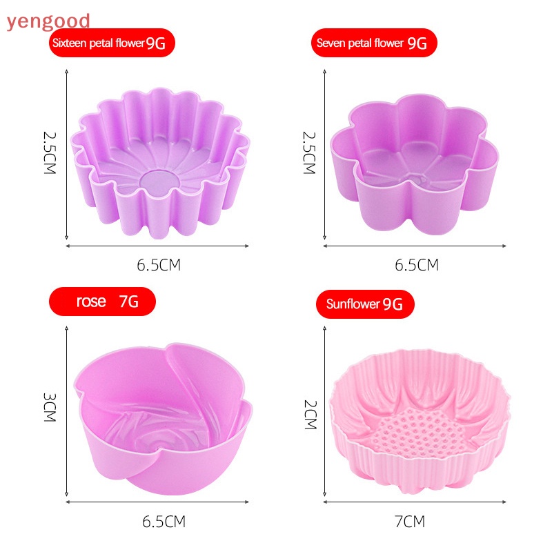 Set 6 Khuôn Silicone Làm Bánh Cupcake / Muffin DIY Tiện Dụng