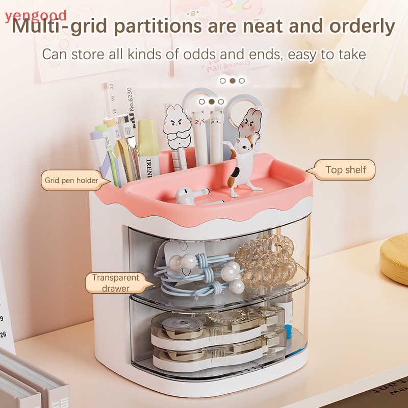 Giá Đỡ Bút / Mỹ Phẩm Để Bàn Đa Năng Tiện Dụng