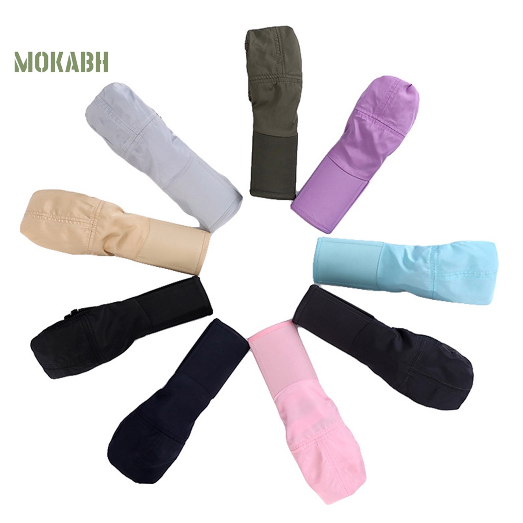 Mũ Bóng Chày Che Nắng Bằng Vải Mềm Nhẹ Thoáng Khí Nhanh Khô Màu Trơn Có Dây Đeo Cổ Cho Nữ