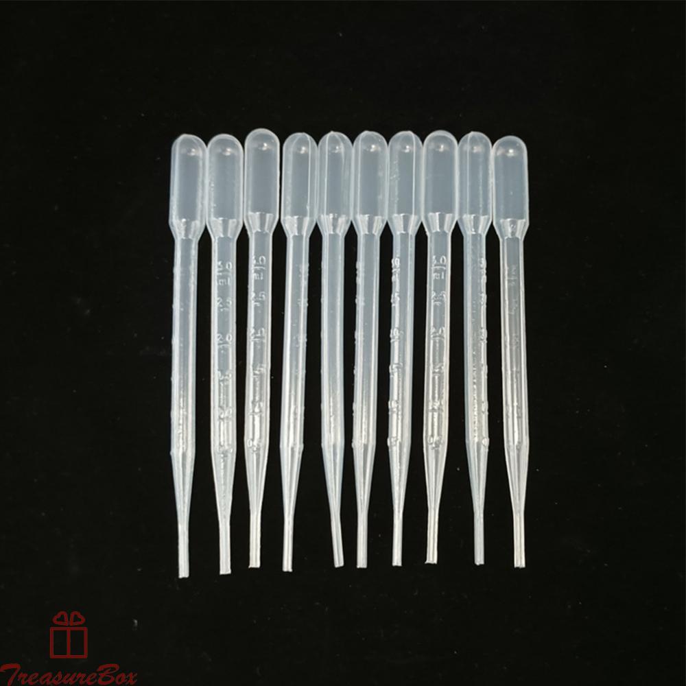 Plastic Dropper 10pcs 3ml High Transparency Silicone Oil Sampling Pipette