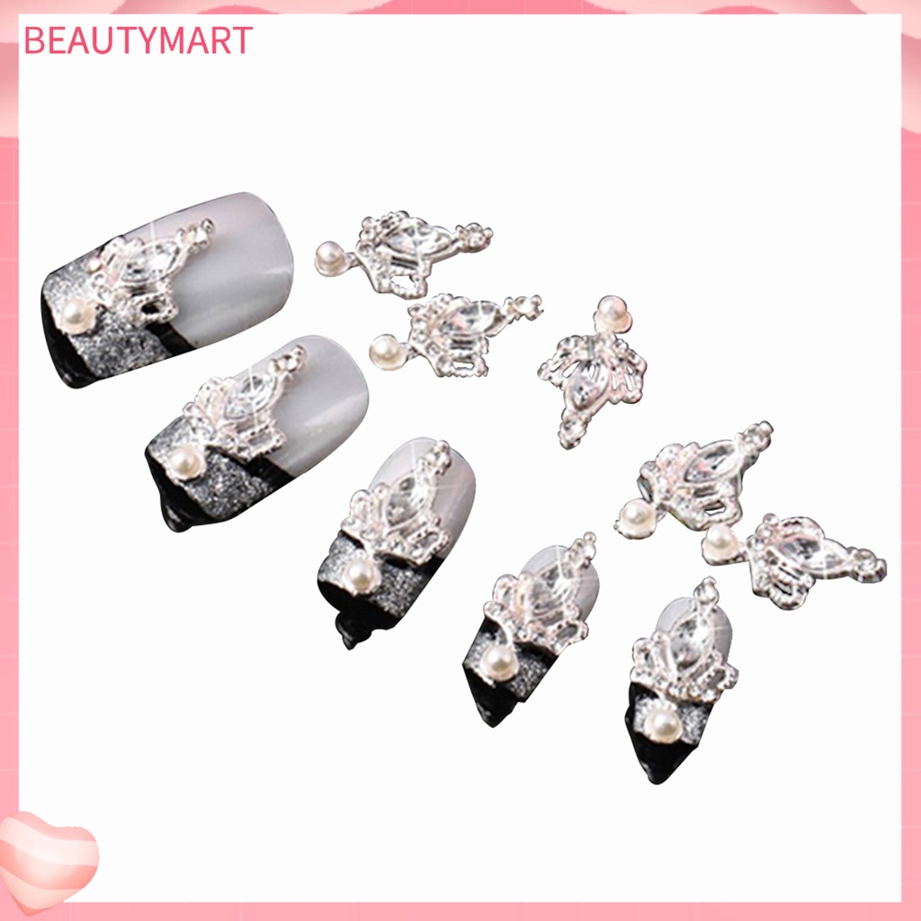 Bộ 10 HạT ĐíNh Trang Trí MóNg HìNh Vương MiệN 3D