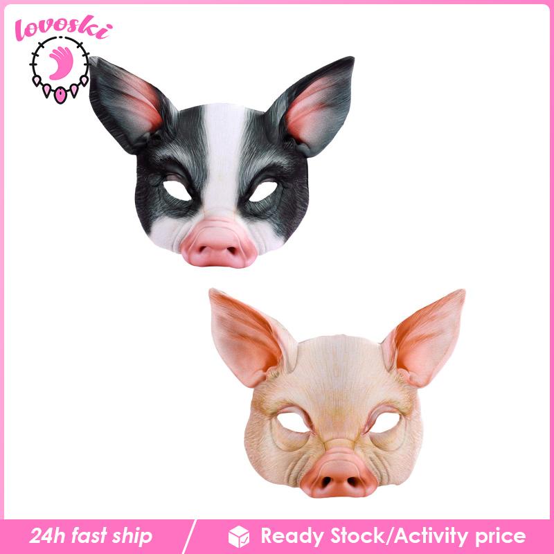 Mặt Nạ Nửa Mặt Hóa Trang Động Vật Cho Người Lớn