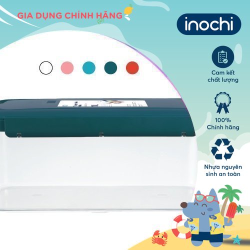 Thùng thực phẩm Inochi- Hokkaido 10L Màu Hồng/Đỏ/Xanh/Trắng