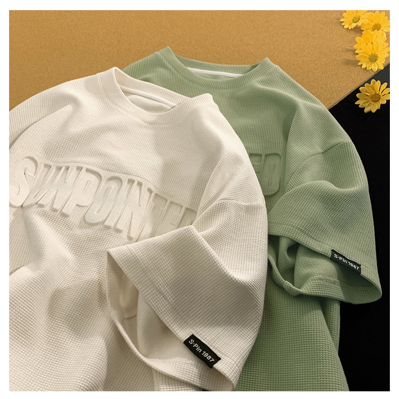 Áo Thun Ngắn Tay Dáng Rộng Thời Trang Mùa Hè Phong Cách Mới Cho Nam