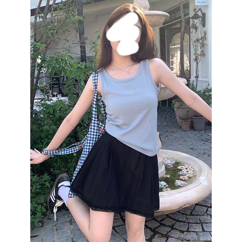 NZN Áo Len Không Tay Màu Sắc Đơn Giản Cho Nữ