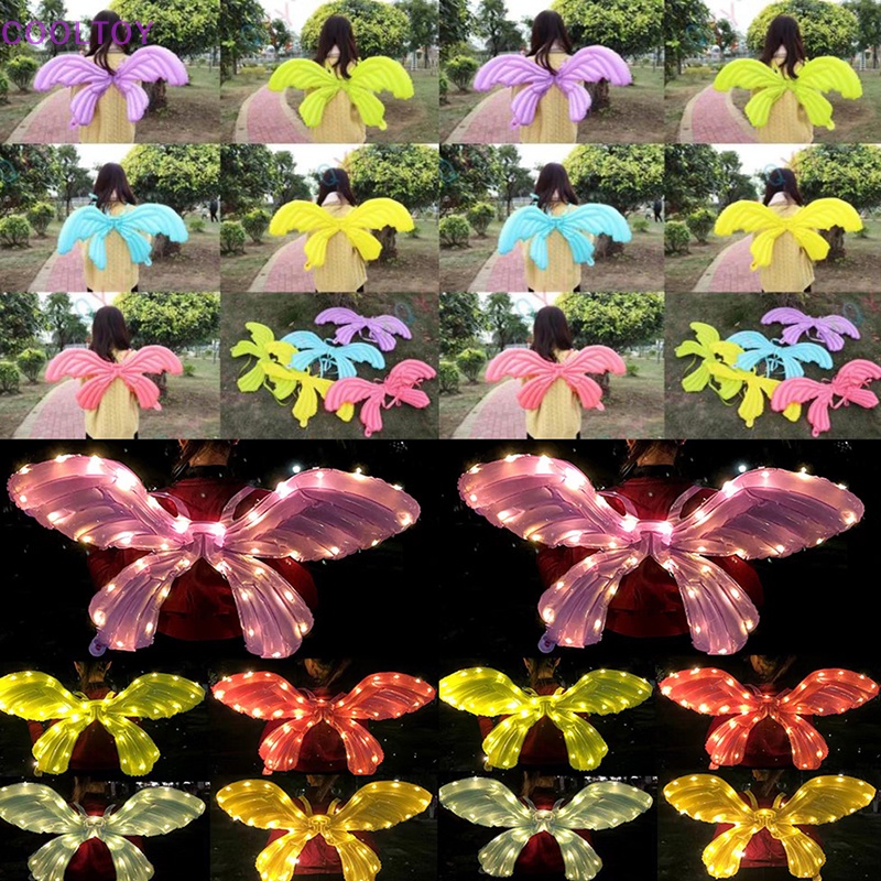 Bong Bóng Nhôm Hình Cánh Bướm Phát Sáng Cho Các Hoạt Động Ngoài Trời Của Bé