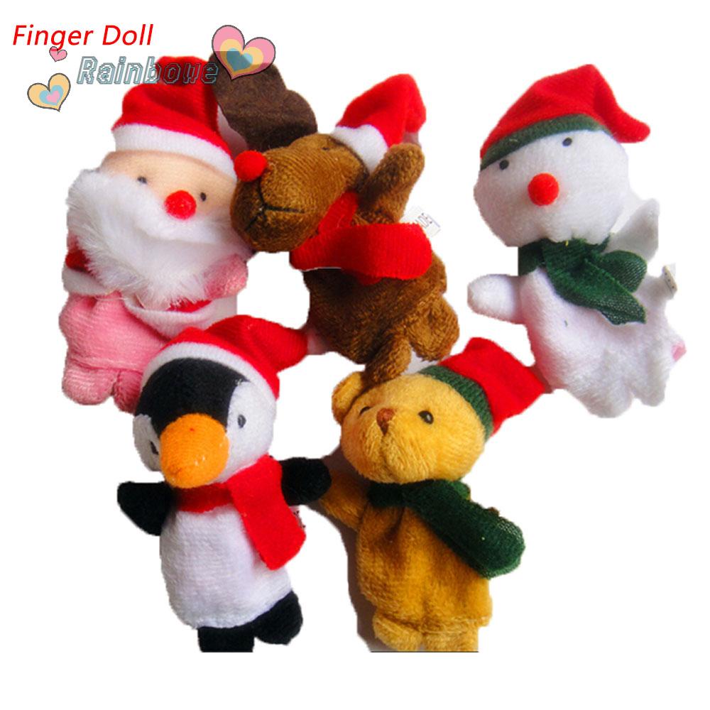 Bộ 5 Búp Bê Hoạt Hình Xinh Xắn Theo Phong Cách Giáng Sinh