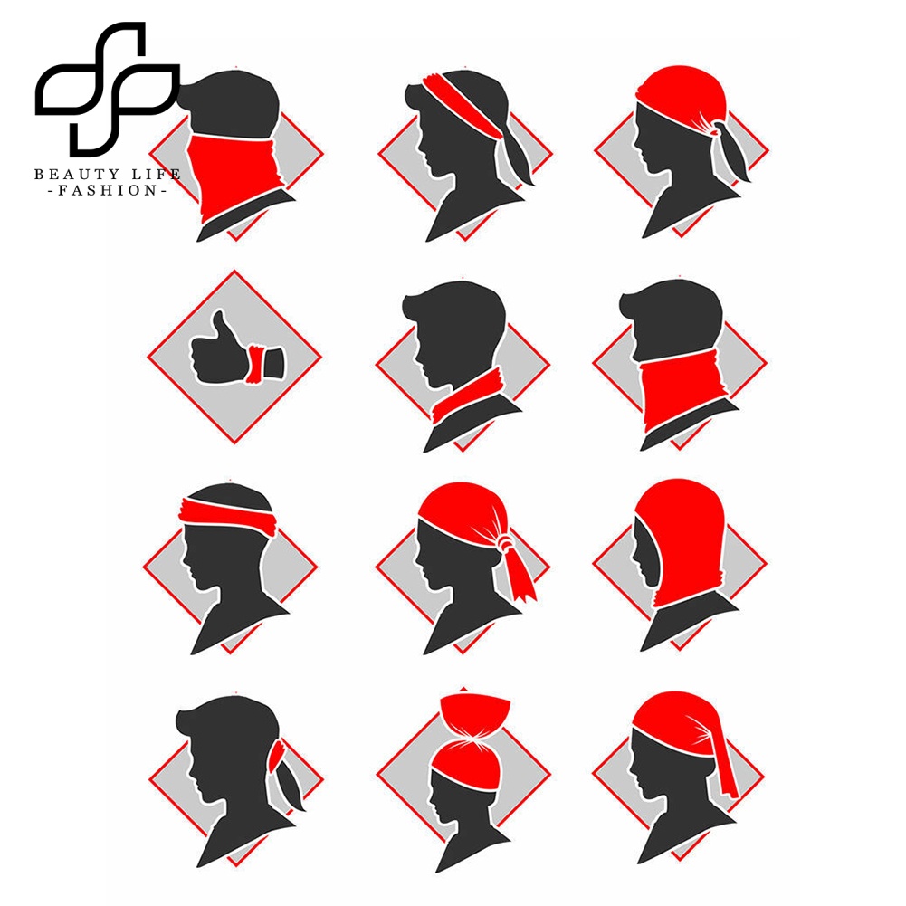 Bộ 5 Cái Khăn Choàng / Băng Đô / Mặt Chống Tia UV / Bụi Bẩn Phong Cách Thể Thao Thời Trang