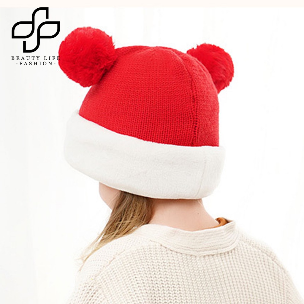 Mũ Beanie Dệt Kim 3 Trong 1 Co Giãn Dày Dặn Giữ Ấm Mùa Đông Cho Bé Trai Và Gái