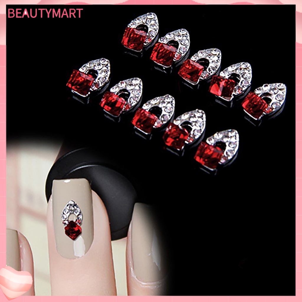 Set 10 Hạt Đá 3D Lấp Lánh Trang Trí Móng Nghệ Thuật Thời Trang DIY Cho Nữ
