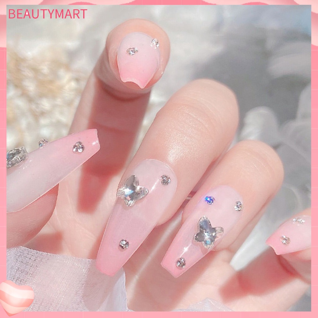 Set 10 Phụ Kiện Trang Trí Móng Nghệ Thuật Tạo Hiệu Ứng Pha Lê 3D Màu Sắc Sống Động Sáng Tạo Dành Cho Học Sinh Charms