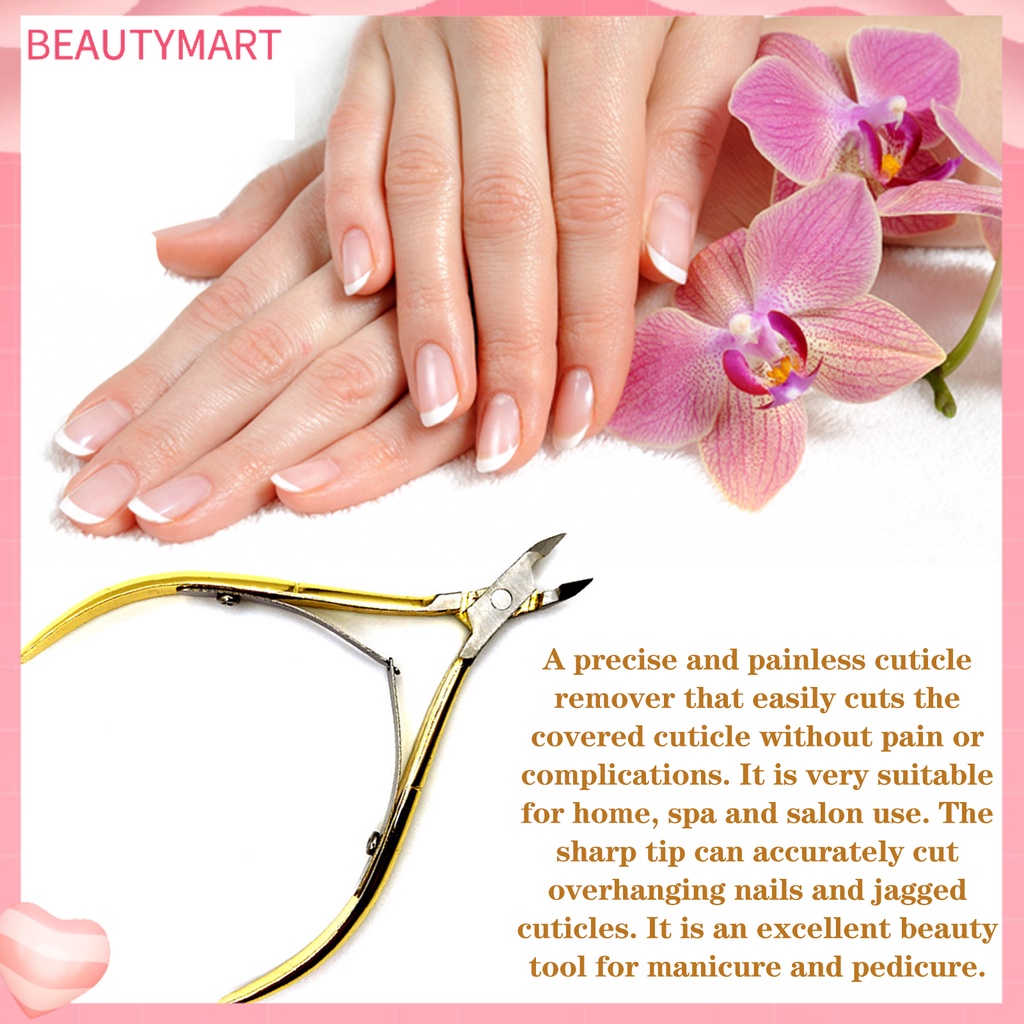 Kềm Cắt Móng Hai Lò Xo Bằng Thép Không Gỉ Chống Mài Mòn Loại Bỏ Da Chết