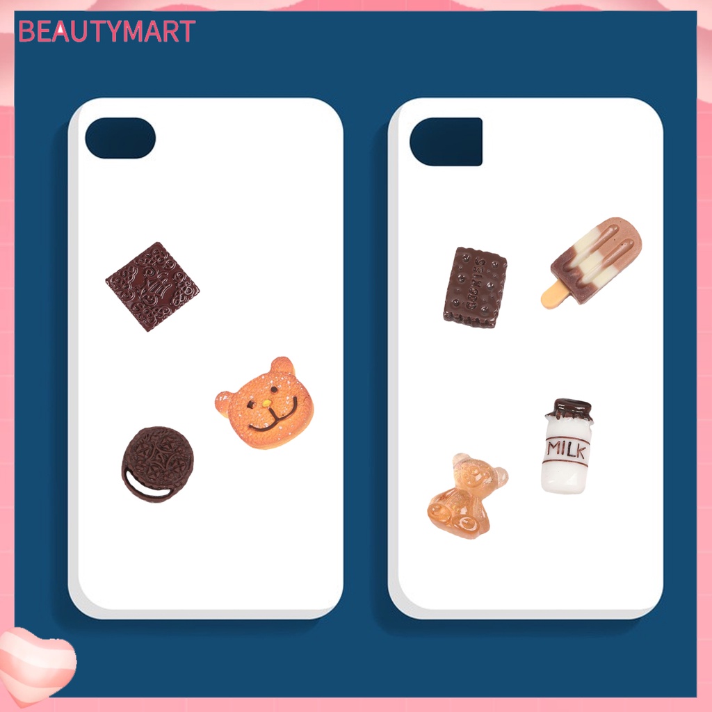 Set 30 Phụ Kiện Trang Trí Móng Tay 3D Bằng Nhựa Resin Chống Nước DIY