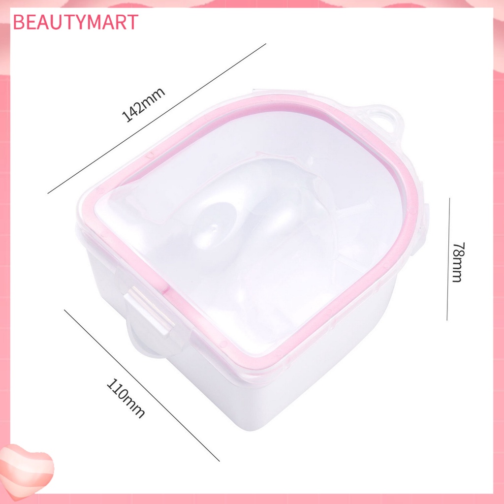 [beautymart] Bát Ngâm Móng Tay Có Thể Tháo Rời Thiết Kế Rãnh Treo Hai Lớp Dùng Trong Salon