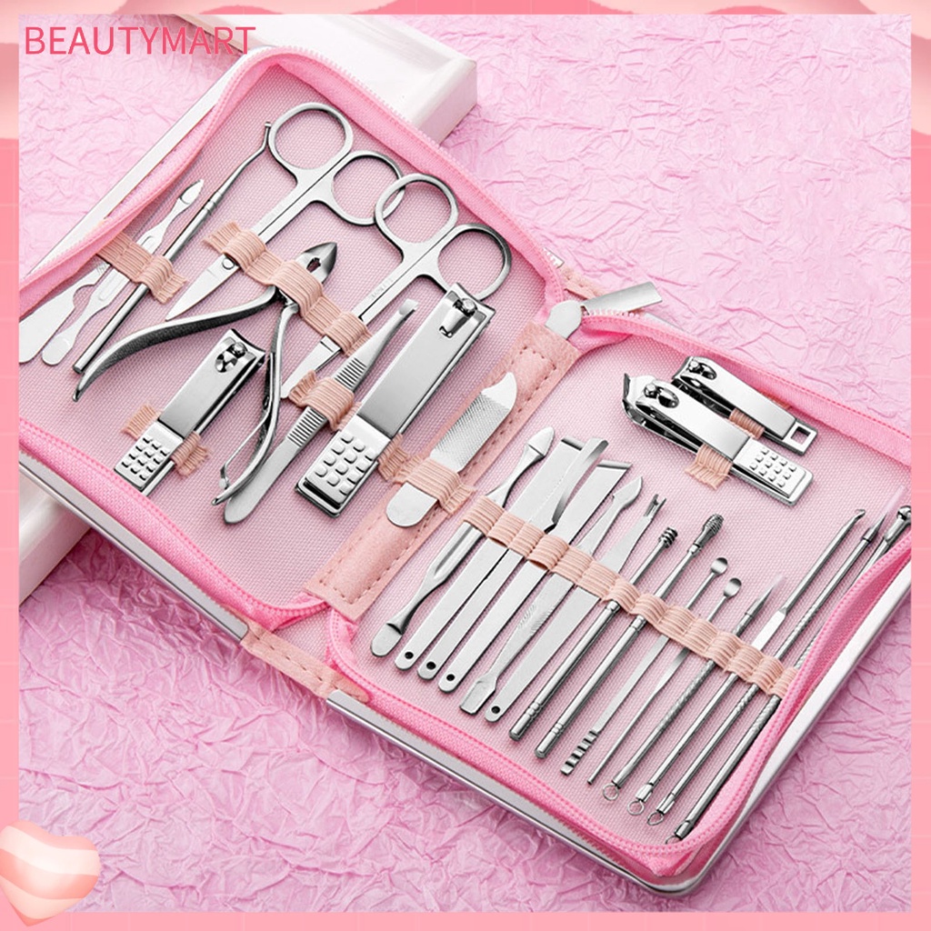 Bộ 26 Dụng Cụ Làm Móng Bằng Thép Không Gỉ Sắc Bén Dùng Trong Nhà