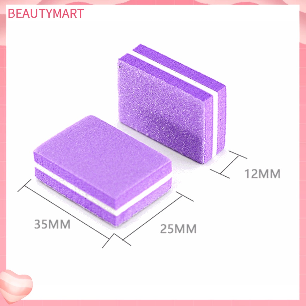 Bộ 50 Miếng Bông Dũa Móng Hai Mặt Độ Co Giãn Cao Kích Thước Nhỏ Gọn Có Thể Tái Sử Dụng