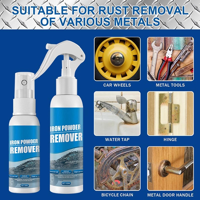 Mamy Car Rust Stain Remover Spray Cleaning Iron Remover Protects Iron Metal Surfaces