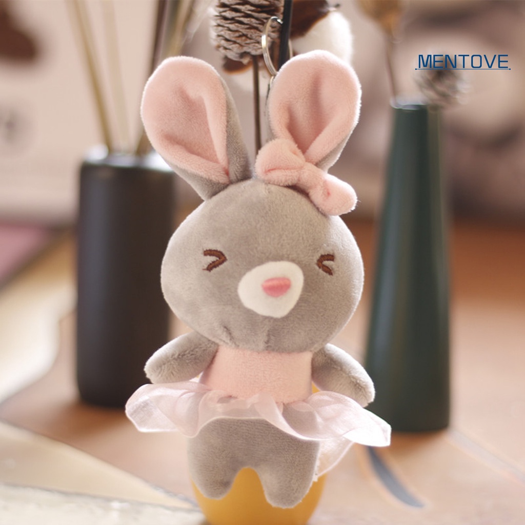 Móc Khóa Hình Thỏ Nhồi Bông Dễ Thương Cho Bé