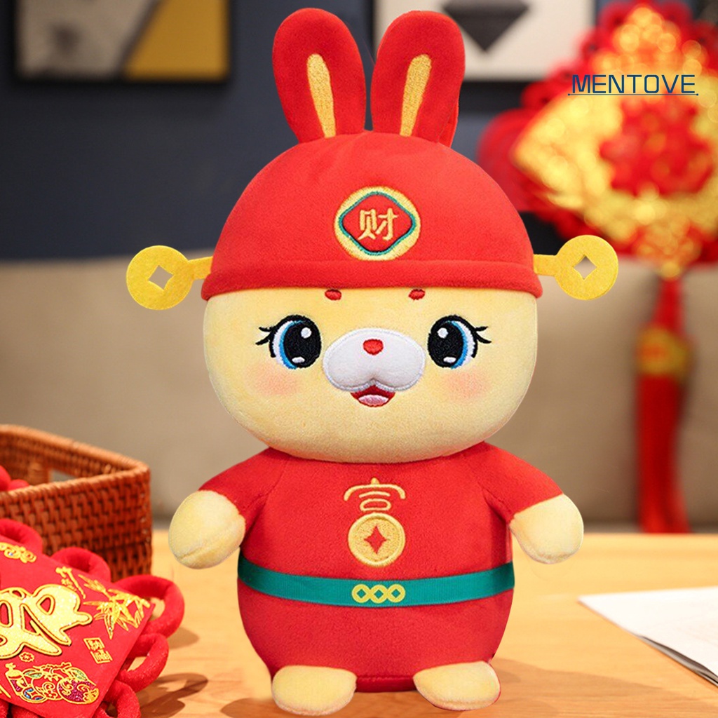Thỏ Nhồi Bông 28cm Phong Cách Trung Hoa Dễ Thương Dùng Làm Đạo Cụ Chụp Ảnh / Trang Trí Ghế Sofa 2023