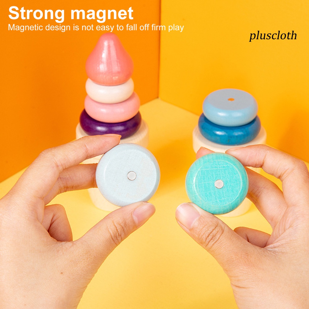 Đồ Chơi Khối Xếp Chồng Lên Nhau Hình Que Kem Bằng Gỗ Dễ Thương Cho Bé