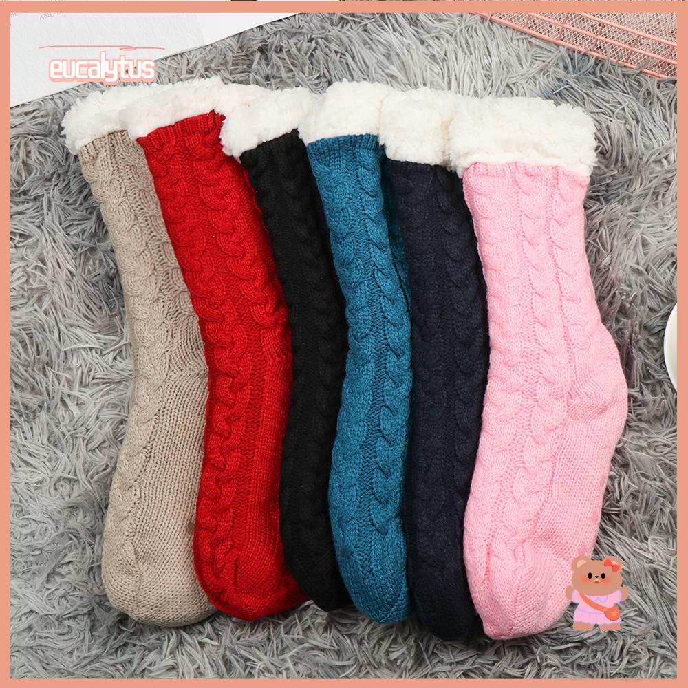 Vớ Dày Mềm Mại Họa Tiết Giáng Sinh Dễ Thương