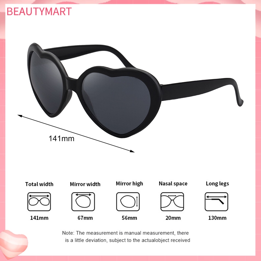 Kính Mát Hình Trái Tim Phản Quang Phong Cách Vintage Thời Trang Cho Nữ