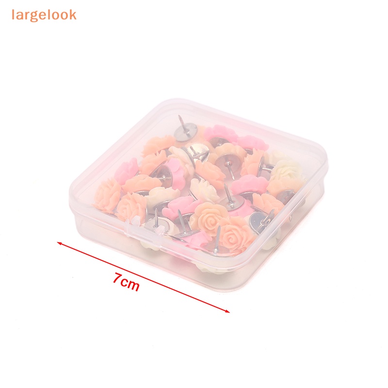 Set 30 Ghim Bấm Hình Hoa Hồng Dễ Thương Trang Trí Văn Phòng