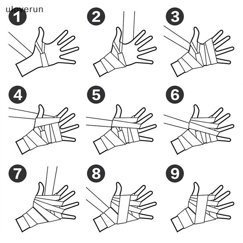 Băng Quấn Cổ Tay Vải Cotton 2.5M Hỗ Trợ Tập Luyện Muay Thai Boxing